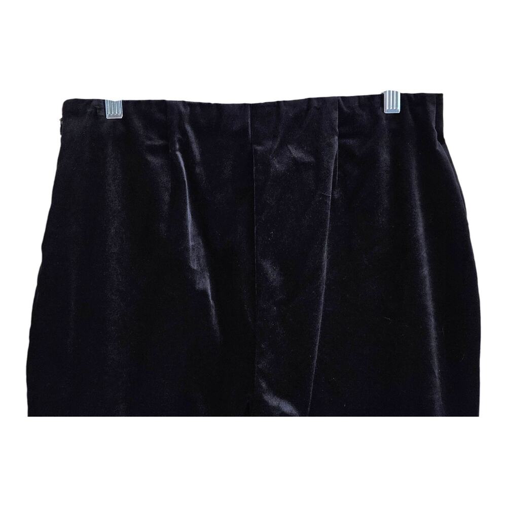 TUCKERNUCK Women's L Ashford Velvet Pants Black Straight Leg Ankle 29 x 27 - Picture 6 of 9